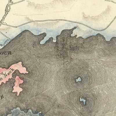 First Large Old Map of Greater Boston by Hales, 1819: Cambridge, Salem, Harvard, Boston Sound