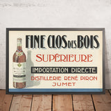 Fine Clos du Bois Vintage Advertising Poster, 1930