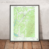 Old Map of Stowe, Vermont by USGS, 1968 – Mount Mansfield, Waterbury & Morrisville