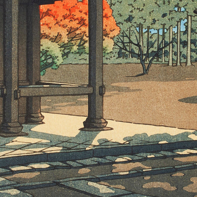 Heirin-ji Temple at Nobidome by Hasui Kawase, 1952