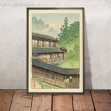 Sakunami Onsen Aguas Termales en la Prefectura de Miyagi por Hasui Kawase 1935 