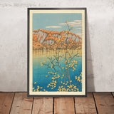 Senjo Cliff in Towada Lake by Hasui Kawase, 1935