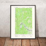 Old Map of Leavenworth, Washington by USGS, 1964 – Wenatchee River, Icicle River & Cascades
