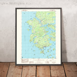 Map of Stonington, Maine by USGS, 1983 – Deer Isle, Isle au Haut & Penobscot Bay