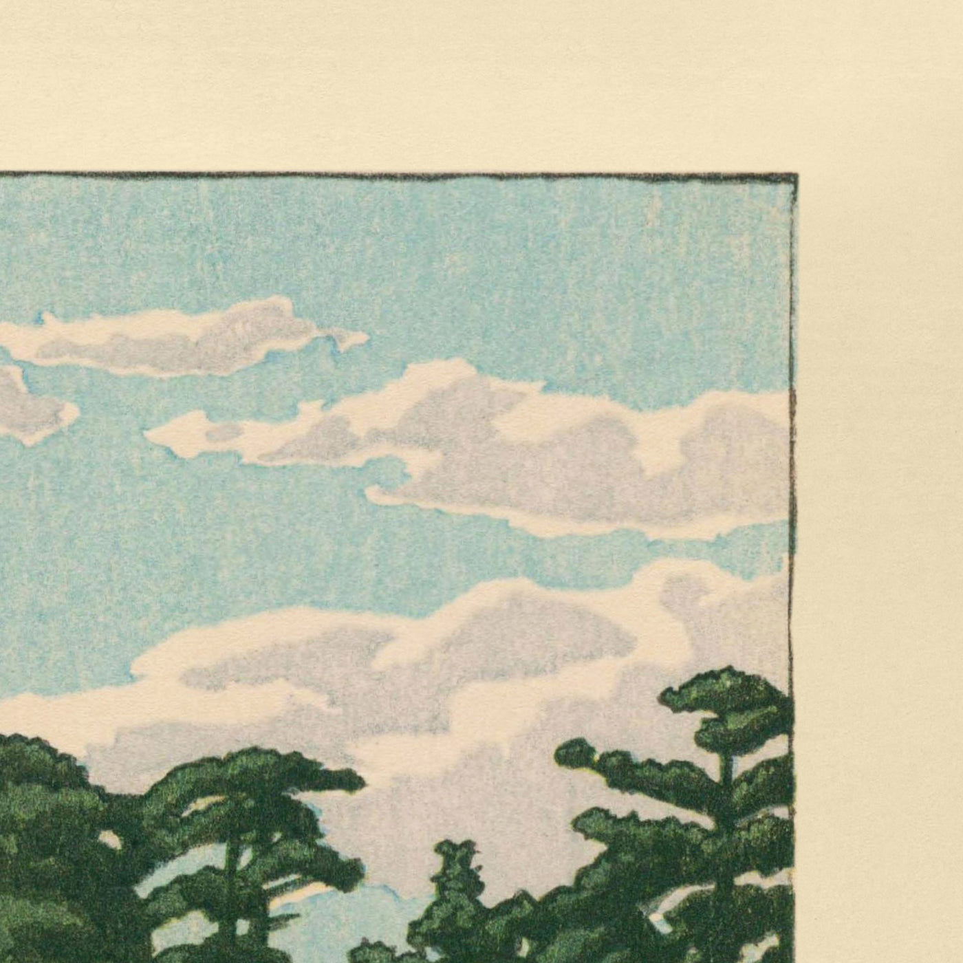 Okayama Korakuen Garden by Hasui Kawase, 1935