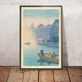 Morgen in Dotonbori in Osaka von Hasui Kawase, 1935 