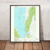 Map of Cascade, Idaho by USGS, 1985 – Cascade Reservoir, Long Valley & Boise National Forest