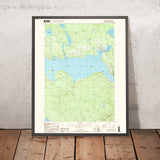 Map of Rangeley, Maine by USGS, 1997 – Rangeley Lake, Mooselookmeguntic Lake & Saddleback Mountain