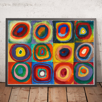 A framed image of 