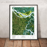 Old Map of Savannah, Georgia by USGS, 1978 – Savannah River & Wilmington