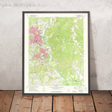 Old Map of Milledgeville, Georgia by USGS, 1972 – Oconee River & Lake Sinclair