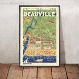 Deauville Travel Poster: Chemins de fer de l’État by Imp. Devambez, 1931