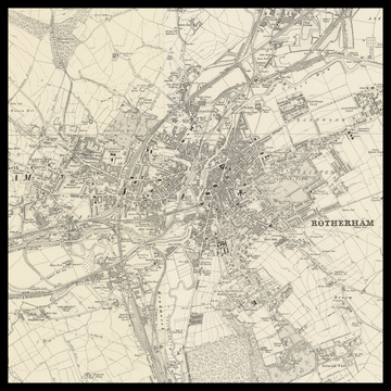 An old Ordnance Survey map of Rotherham