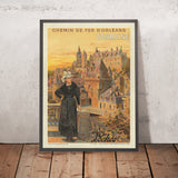 Loches Travel Poster: Chemin de Fer d’Orléans by Etablissements Minot, 1906