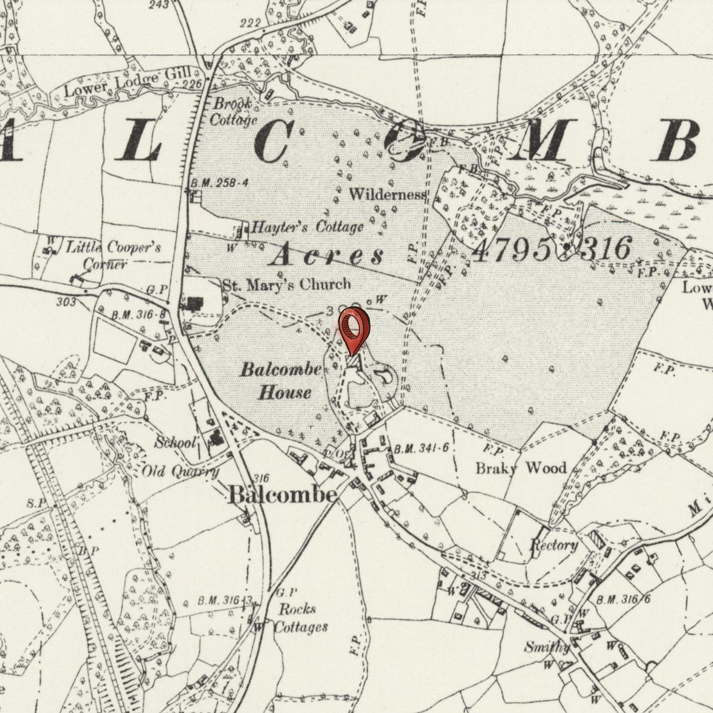Personalised Old Map of Wigan