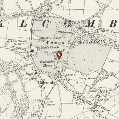 Personalised Old Map of Wigan