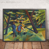 Children with a Goat in the Woods by August Macke, 1912