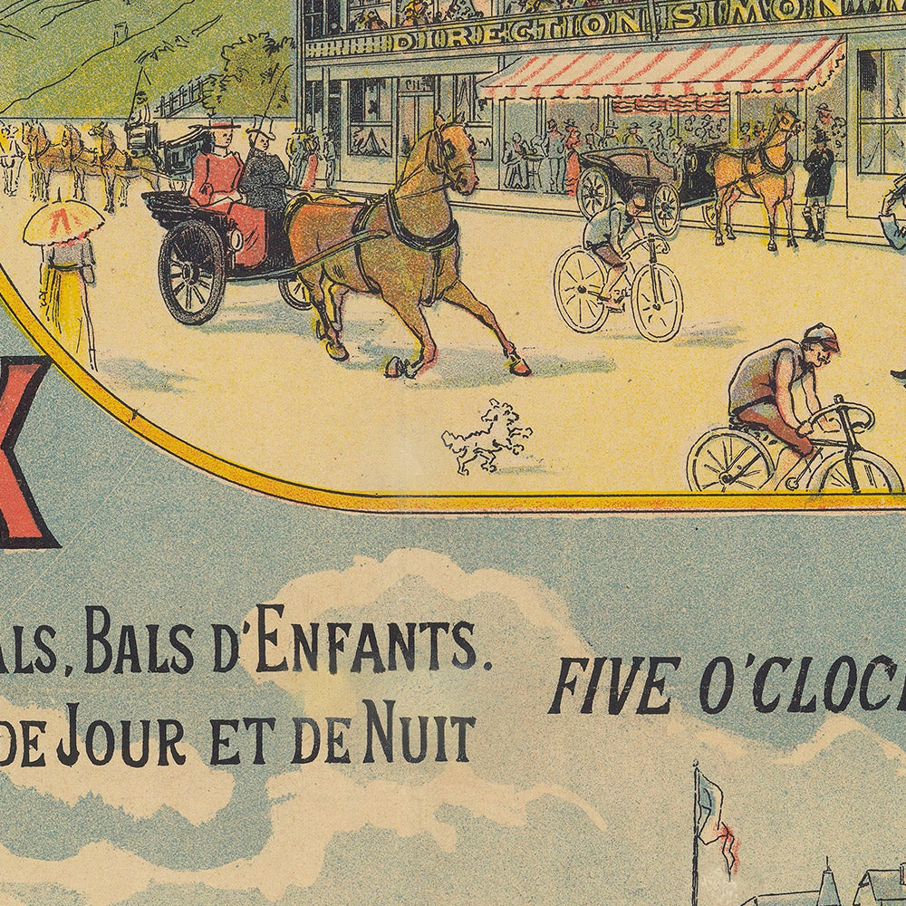 Villerville Travel Poster: Chemin de Fer de l’Ouest by Imp. Camis, 1890