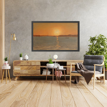 A framed image of 