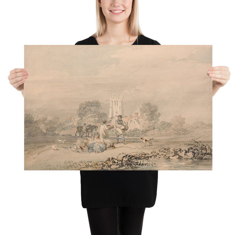 Herbstsaat des Getreides von Turner, 1794 