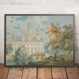 Clare Hall and King’s College Chapel, Cambridge, from the Banks of the River Cam by Turner, 1793