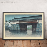 Frühjahrsregen am Sakurada-Tor, Tokio von Hasui Kawase 1935 
