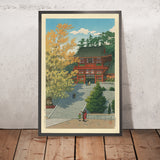 Tsuruoka Hachimangu-Schrein in Kamakura von Hasui Kawase, 1935 