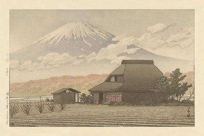 Mt. Fuji aus dem Dorf Narusawa von Hasui Kawase, 1936