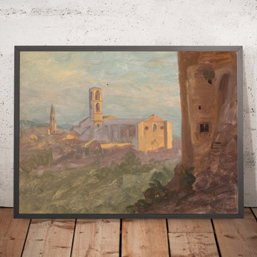 A framed image of 