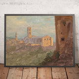 Italian or Swiss Town by Frederic Edwin Church, 1868