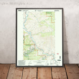 Map of Methow Valley, Washington by USGS, 2001 – Okanogan National Forest & Chewuch River