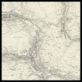 Carte ancienne personnalisée de Rhondda 