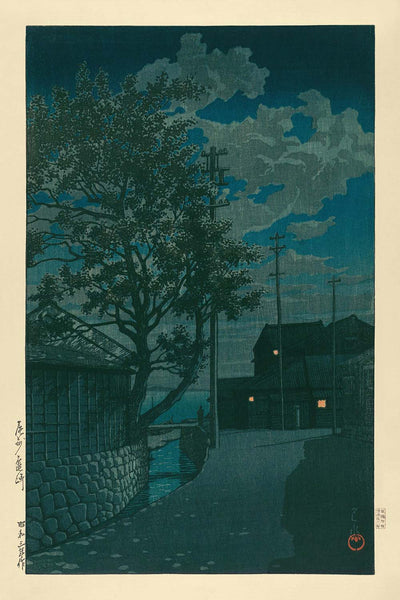 Kamezaki by Hasui Kawase, 1935