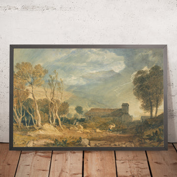 Ein gerahmtes Bild von Ingleborough von Chapel-Le-Dale von Turner, 1810