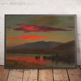 Sunset, Hudson, New York by Frederic Edwin Church, 1873