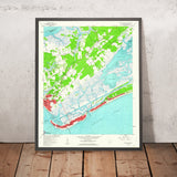 Old Map of Isle of Palms, South Carolina by USGS, 1959 – Sullivan's Island & Fort Moultrie