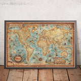 Mappa del Mondo Antica Moderna di Ray&Co, 2025: Bandiera delle Navi, Nodi 