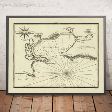 Ancienne carte nautique d&