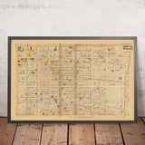 Alte Karte des Upper East Side, NYC von Bromley, 1879: Bezirk 19, East 74th bis East 86th Streets 