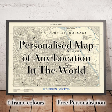 Personalised Town Map (Made with Map Maker)