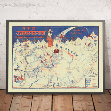 Ancienne carte du pèlerinage d&