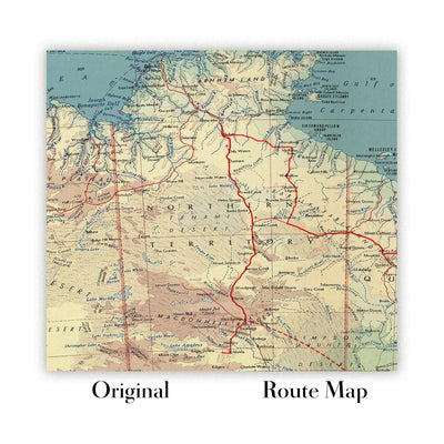 Carte de route personnalisée : carte de road trip ou de randonnée sur mesure 