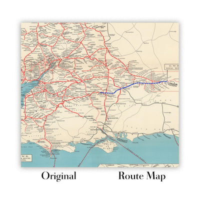 Carte de route personnalisée : carte de road trip ou de randonnée sur mesure 