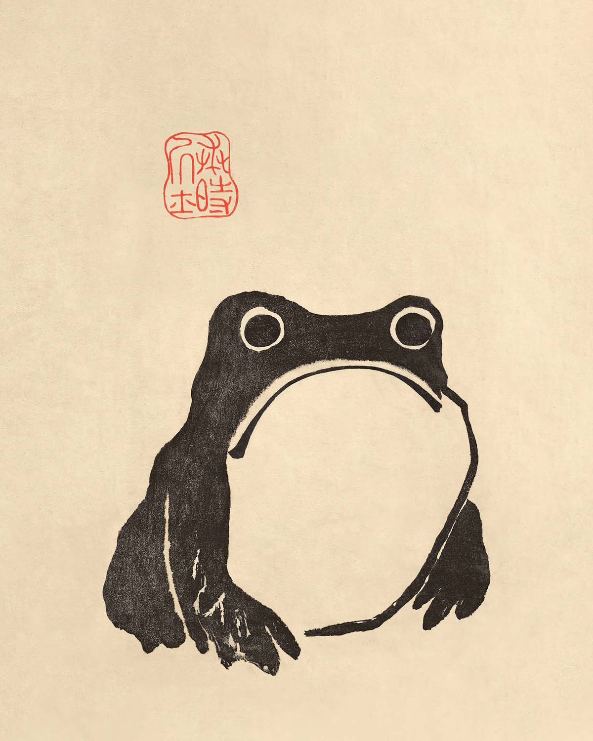 Trauriger Frosch von Matsumoto Hoji, 1815 