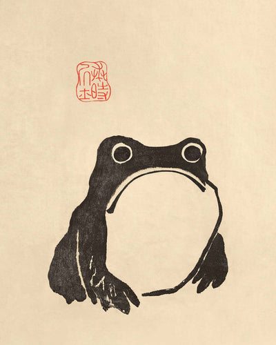 Sad Frog by Matsumoto Hoji, 1815