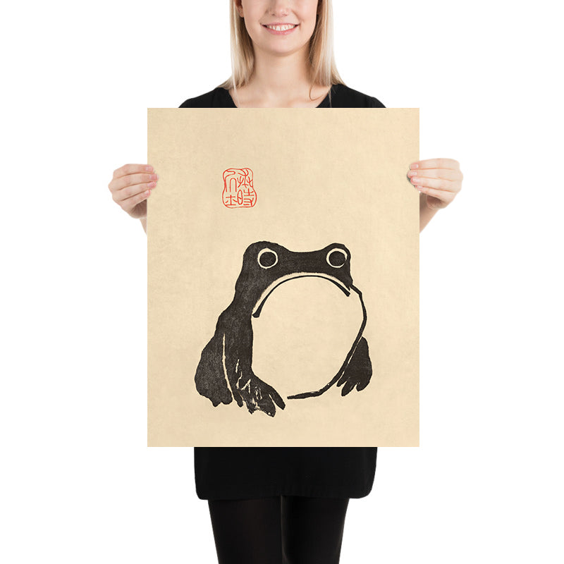 Sad Frog by Matsumoto Hoji, 1815