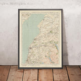 Alte Ordnance Survey-Karte, Blatt 8 - Workington & Cockermouth, 1925: Dearham, Maryport, Whitehaven, Brayton Hall, Eaglesfield 