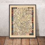 Mappa delle storie antiche della Scozia, 1935: Storia, Tartan, Flora MacDonald, Bonnie Prince Charlie 