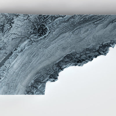 Tennessee Topographic 3D Relief Map