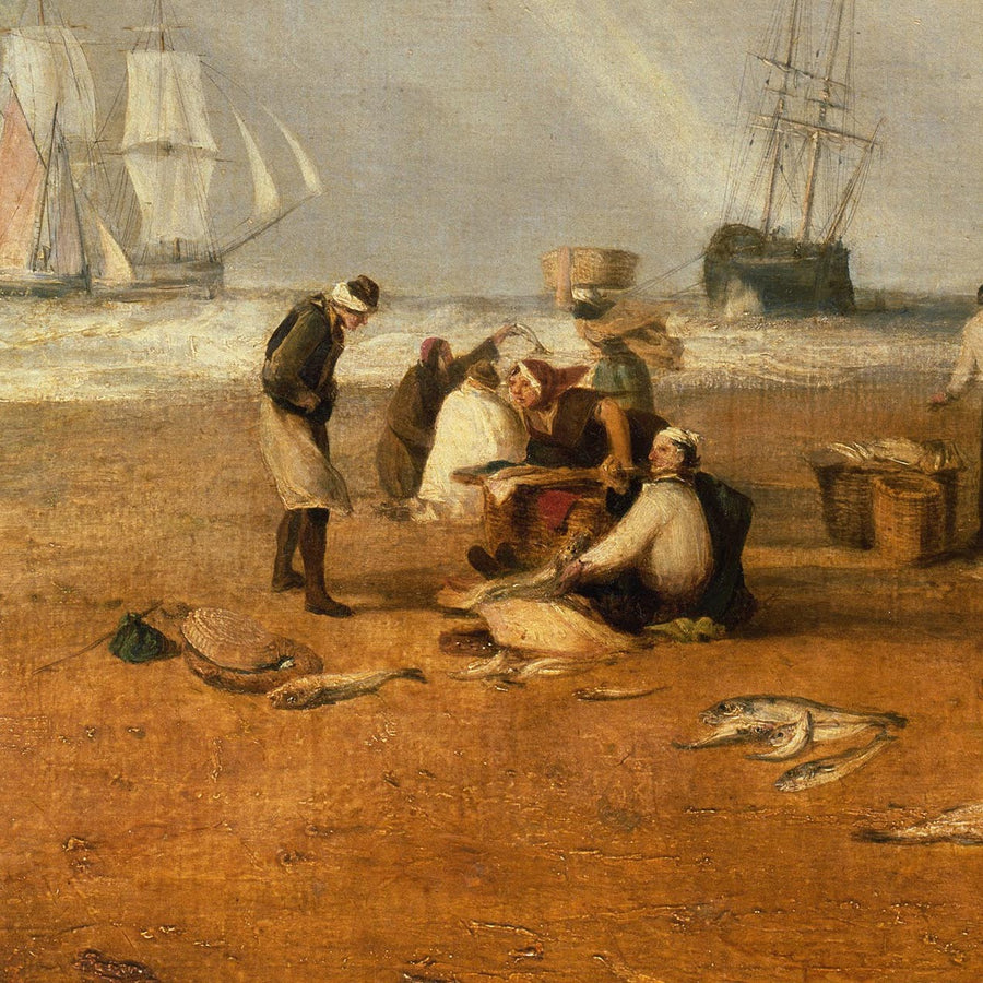Der Fischmarkt am Hastings Beach von Turner, 1810 